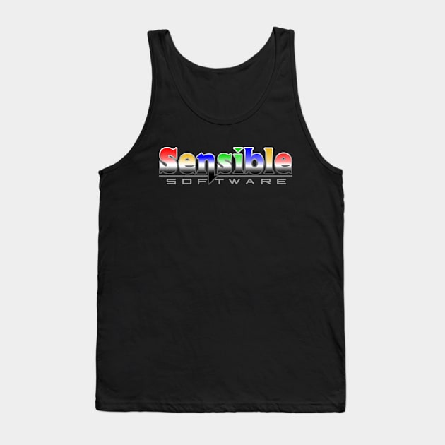 Retro Computer Games Sensible Software Tank Top by Meta Cortex